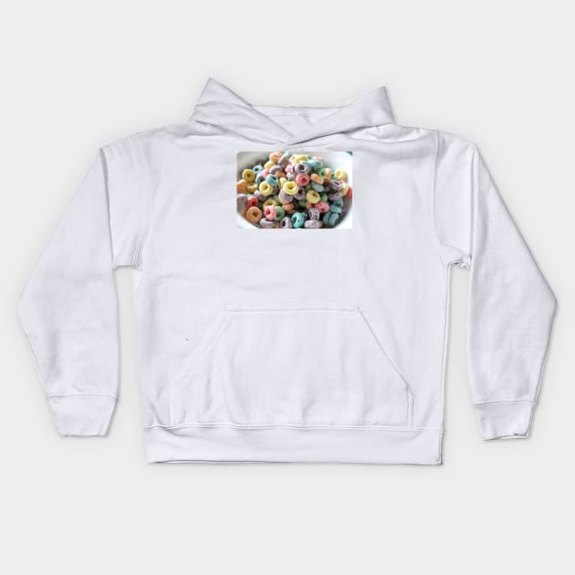 Fruit Loops Kids Hoodie by NoMonkeyB